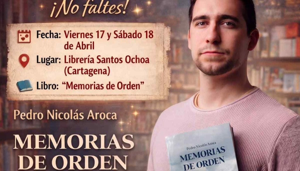 Pedro Nicolás firmará ejemplares en Cartagena